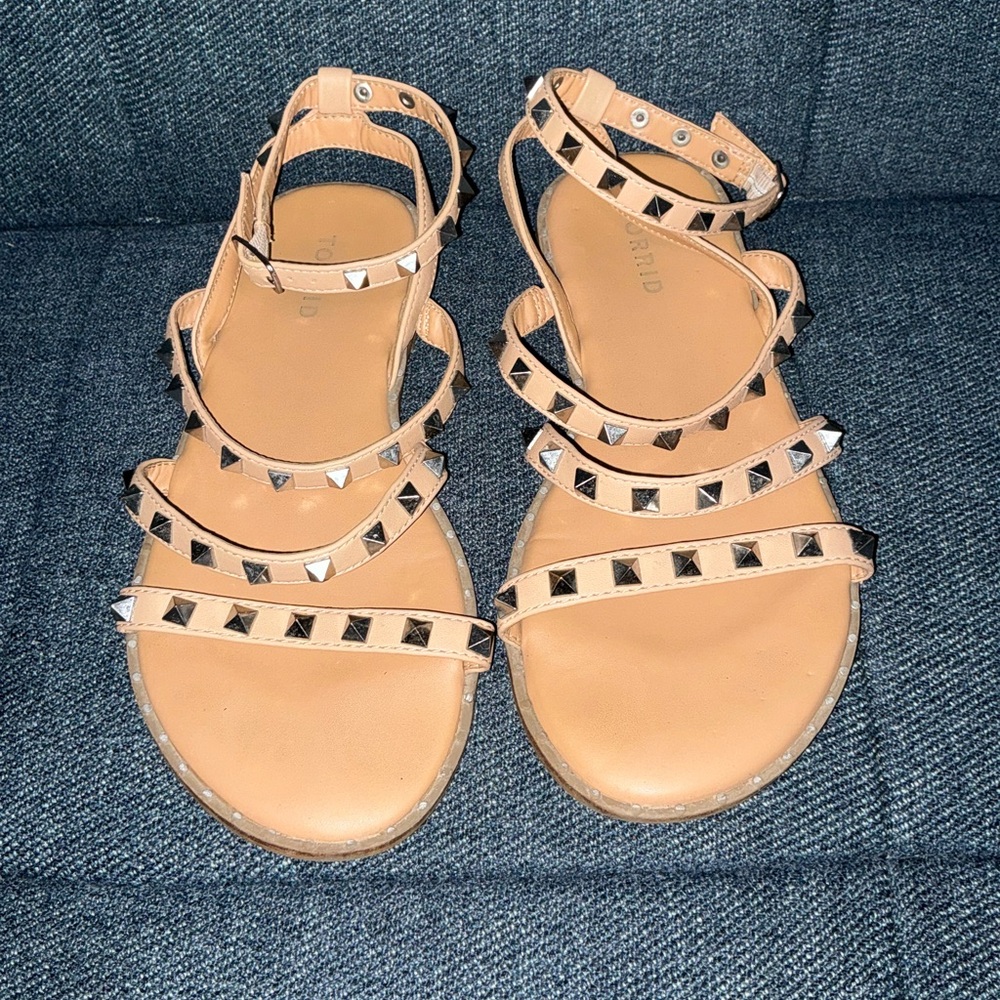 Torrid Studded Tan Sandals